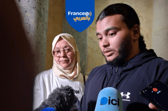 والدة وشقيق أيمن يتحدثان للصحافيين بعد النطق بالحكم في مونبولييه